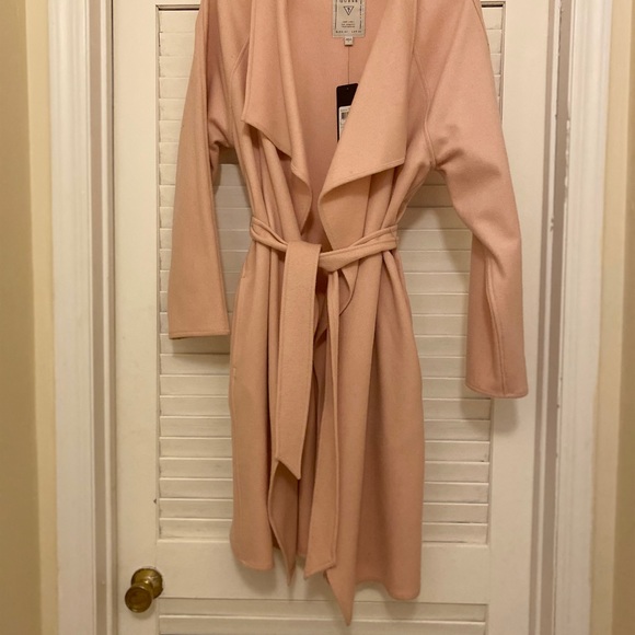 Guess wrap coat in pink cloud NWT - Picture 4 of 6